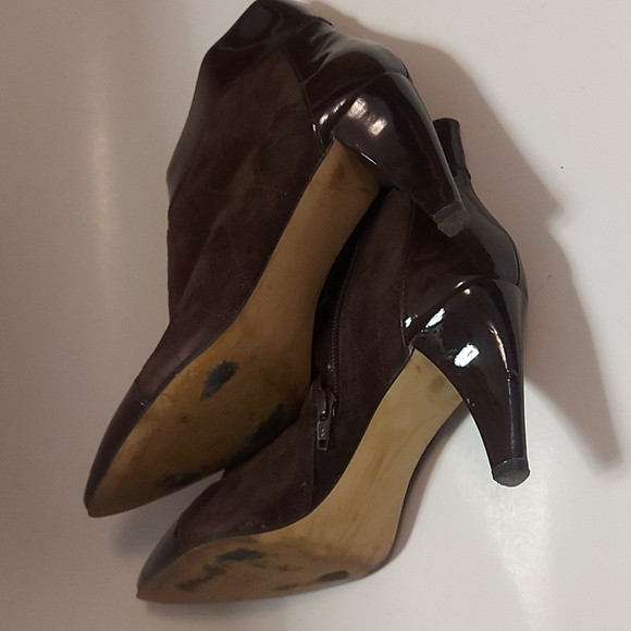 Franco Sarto brown leather ankle booties - Picture 5 of 8